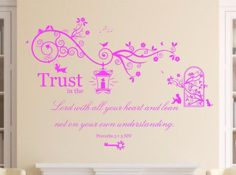 Colored Bible Quote Wall Art Decal