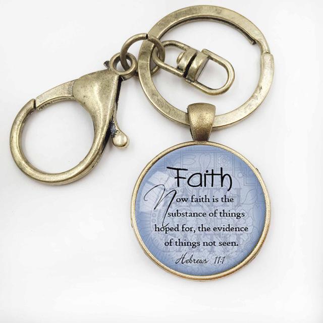 Faith Glass Cabochon Pendant Jewelry