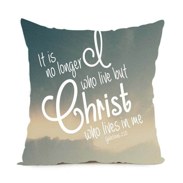 Christian Bible Verse Pillow Case